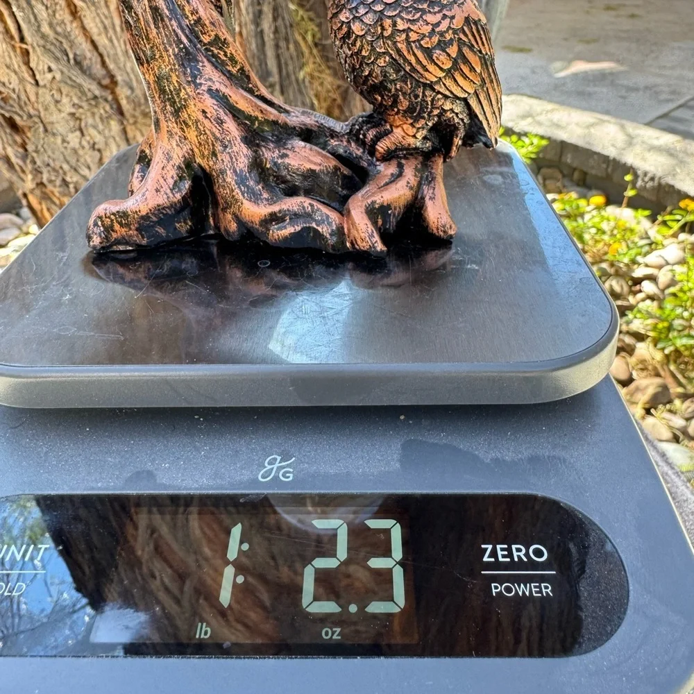 Crazy Lace Amethyst Agate Sphere on Owl Stand - Picture 6 of 6